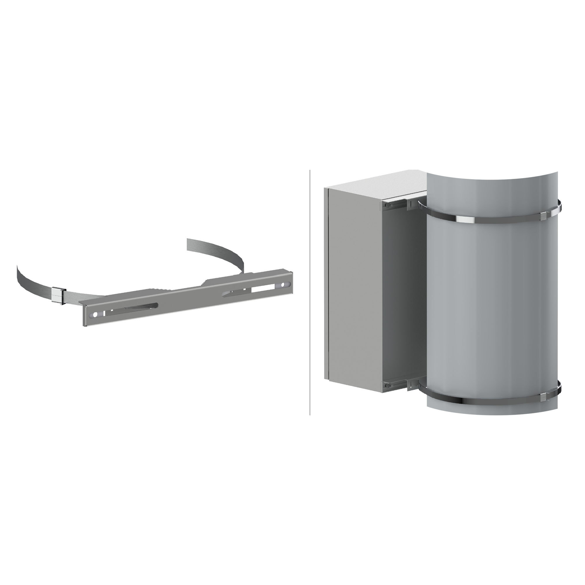 Крепление на опору для термошкафа ТША511-25.35.15-50-У1-9720